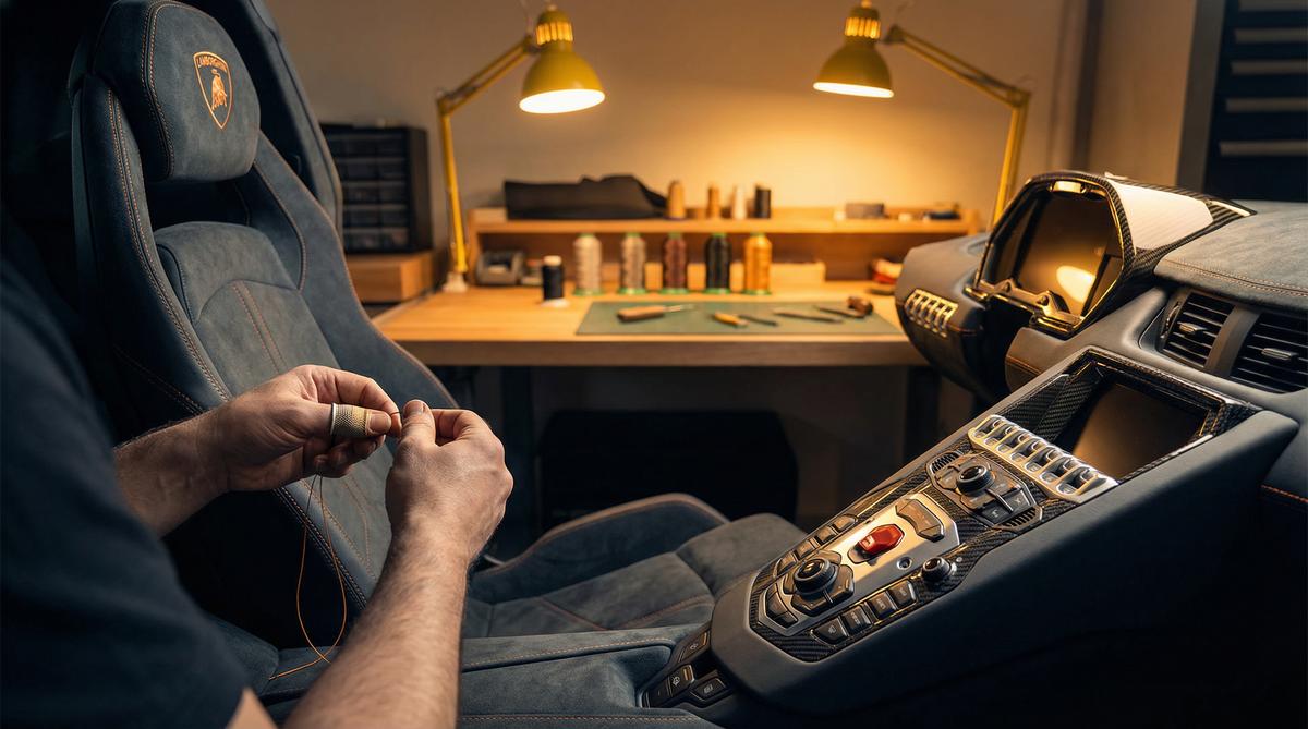 青柠视频汽车改装视频-豪华内饰手工定制